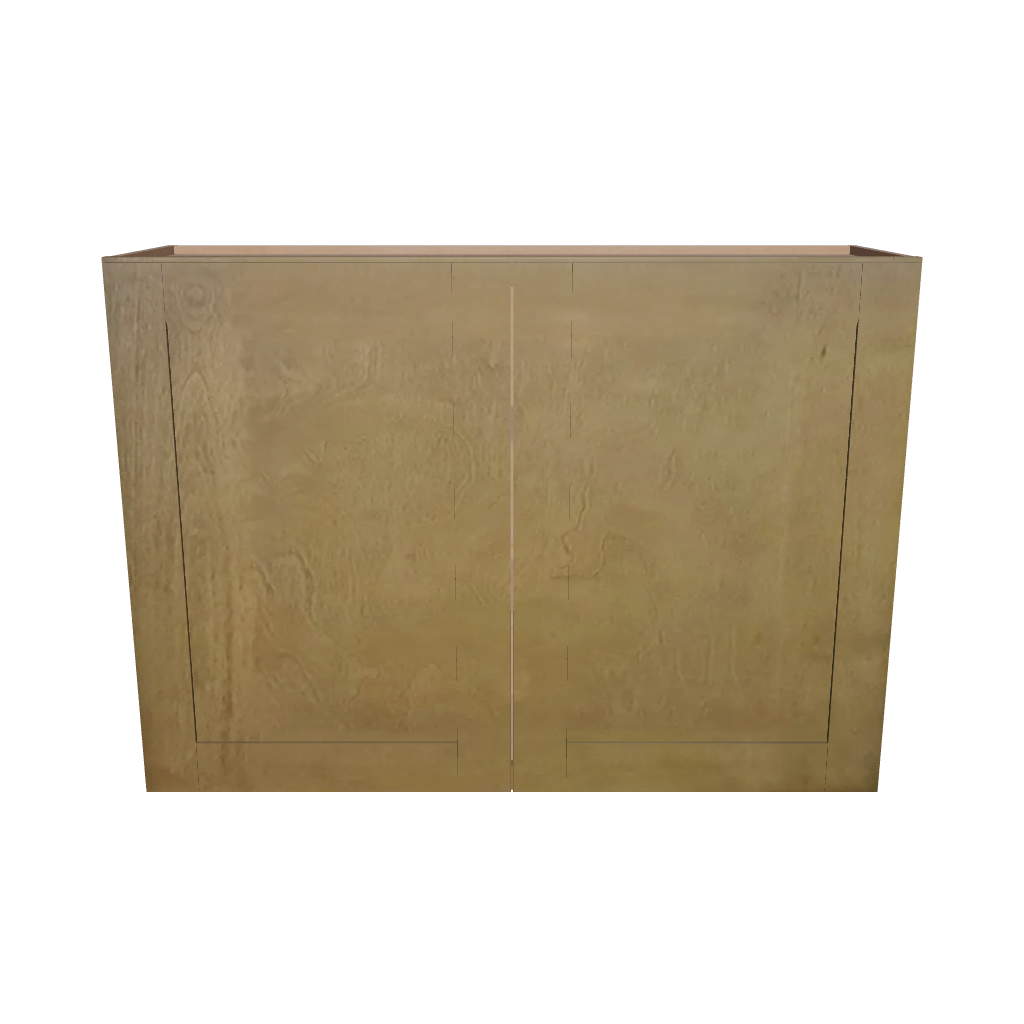Modernform Cabinet Natural Shaker 42" W X 30" H X 12" D Double Door Wall Cabinet