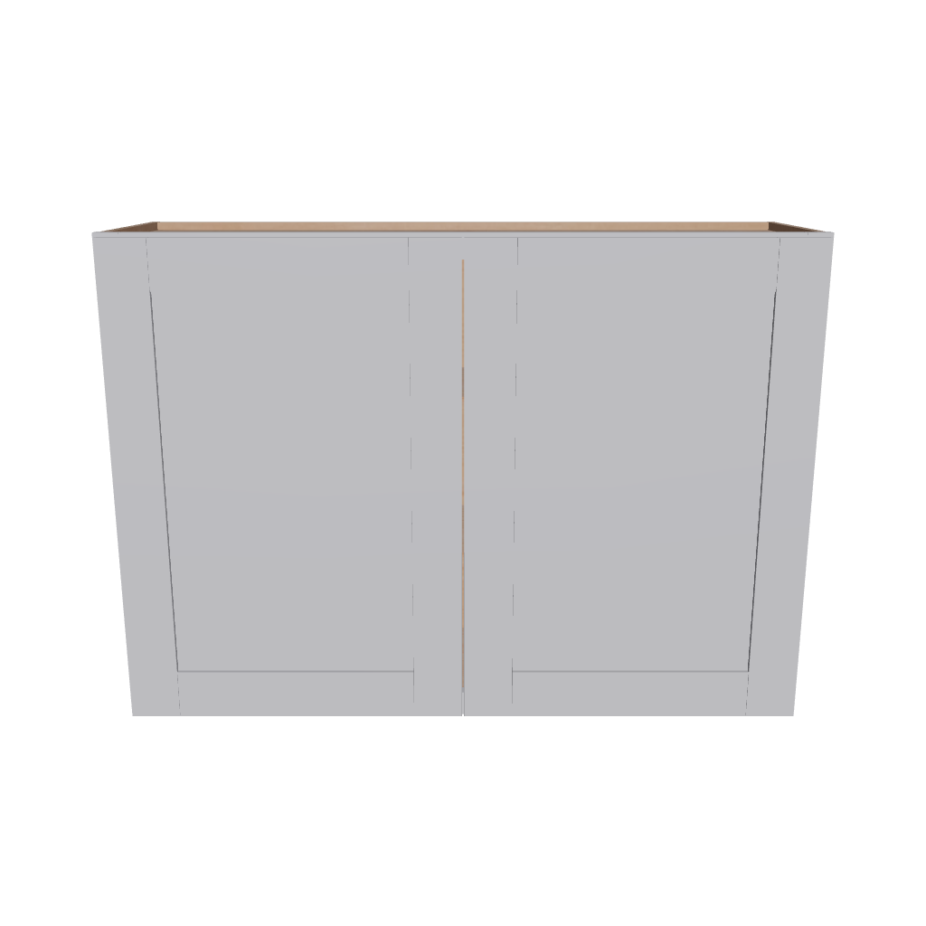 Modernform Cabinet Grey Shaker 42" W X 30" H X 12" D Double Door Wall Cabinet