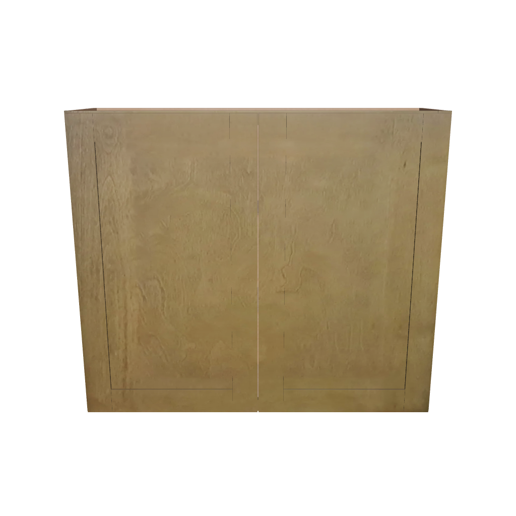 Modernform Cabinet Natural Shaker 42" W X 36" H X 12" D Double Door Wall Cabinet