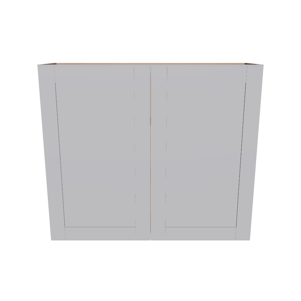 Modernform Cabinet Grey Shaker 42" W X 36" H X 12" D Double Door Wall Cabinet