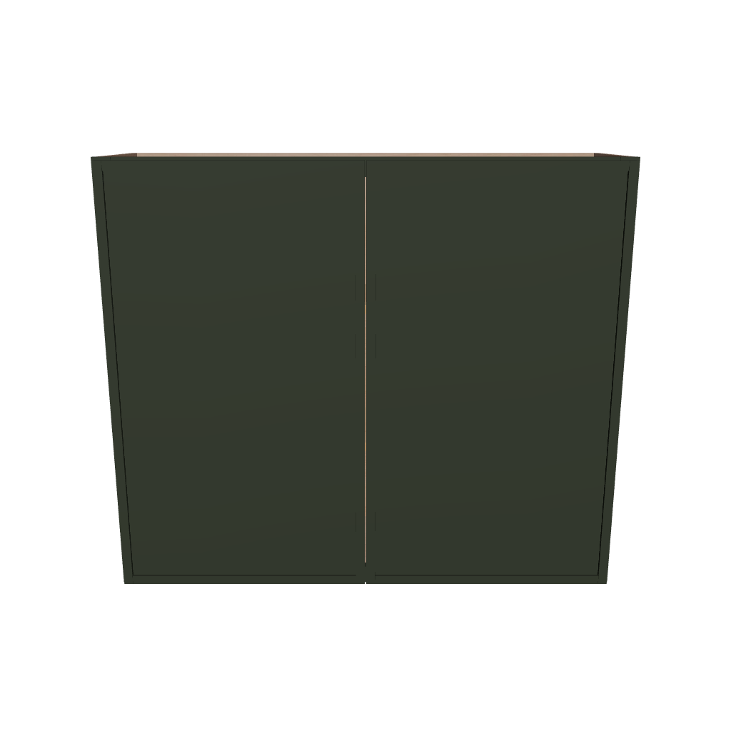 Modernform Cabinet Slim Sage Green 42" W X 36" H X 12" D Double Door Wall Cabinet