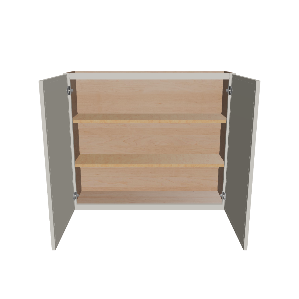 Modernform Cabinet Slim Dove White 42" W X 36" H X 12" D Double Door Wall Cabinet