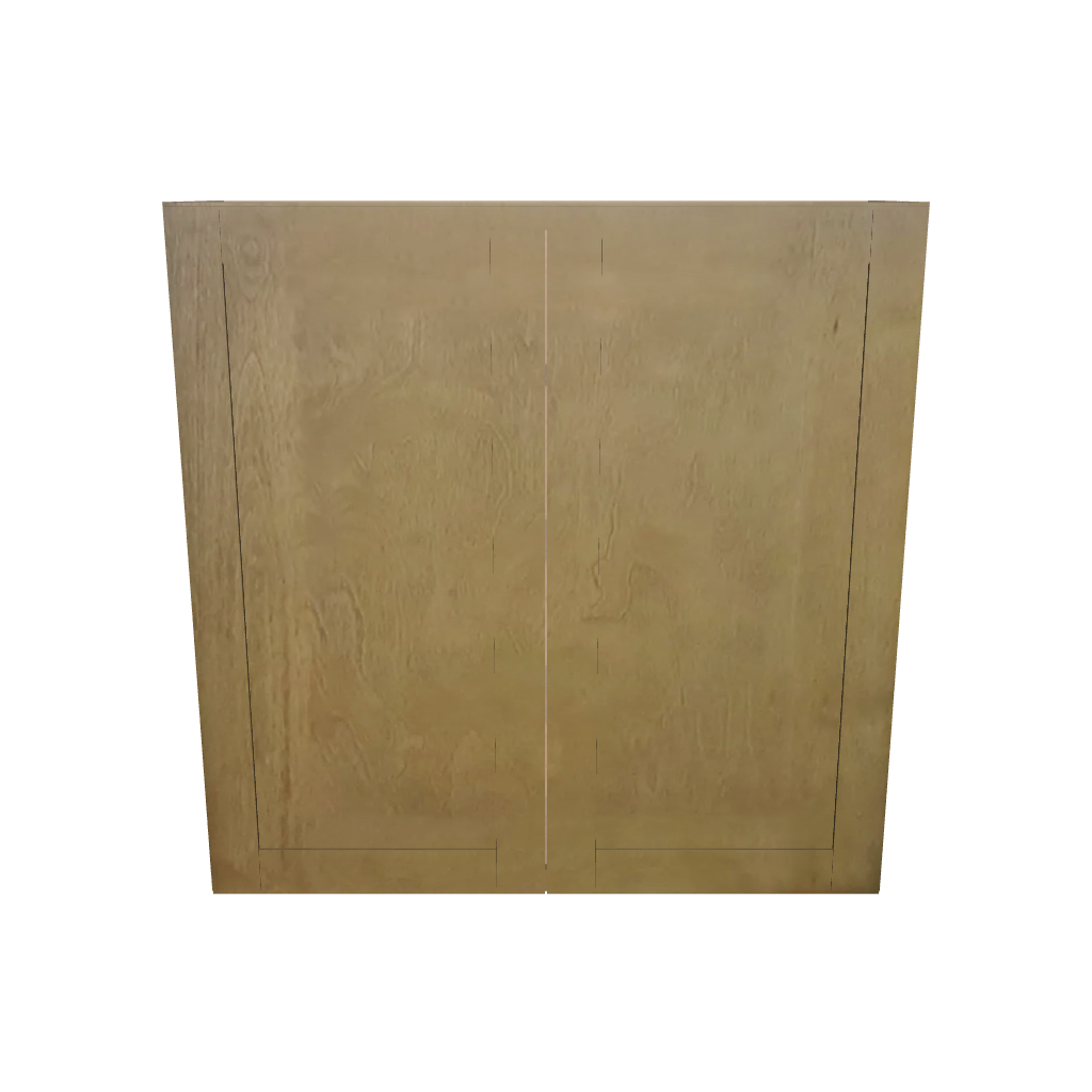Modernform Cabinet Natural Shaker 42" W X 42" H X 12" D Double Door Wall Cabinet