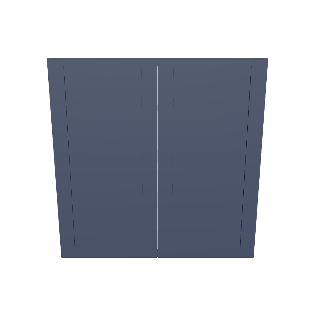 Modernform Cabinet Signature Blue 42" W X 42" H X 12" D Double Door Wall Cabinet