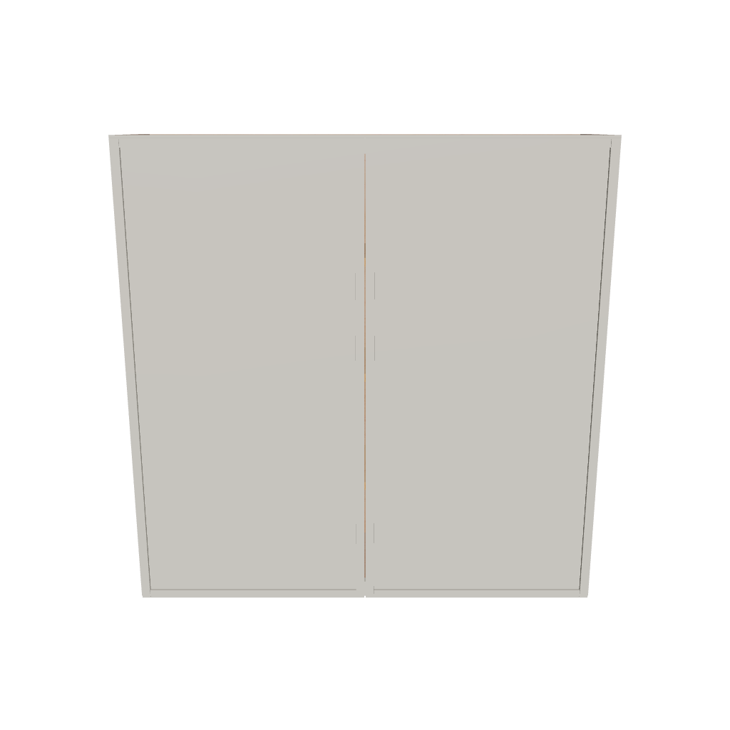 Modernform Cabinet Slim Dove White 42" W X 42" H X 12" D Double Door Wall Cabinet