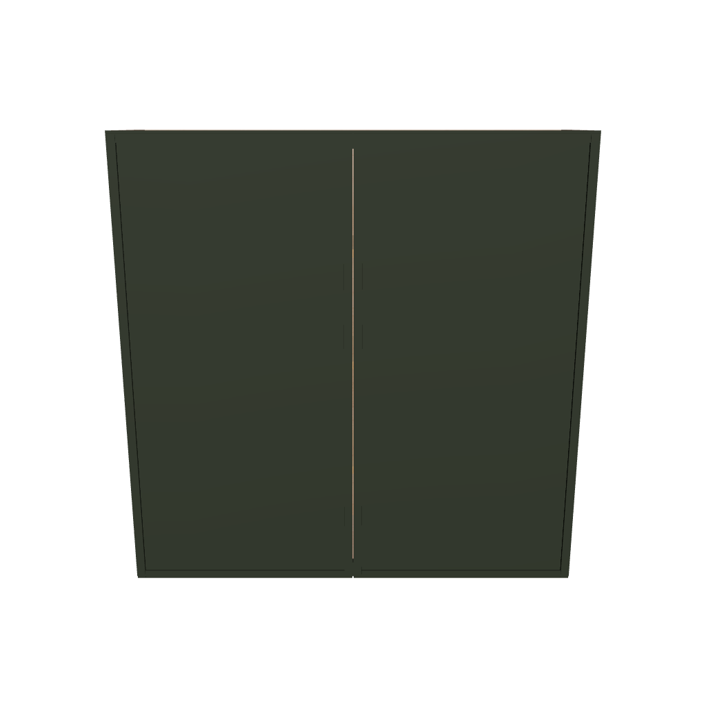 Modernform Cabinet Slim Sage Green 42" W X 42" H X 12" D Double Door Wall Cabinet