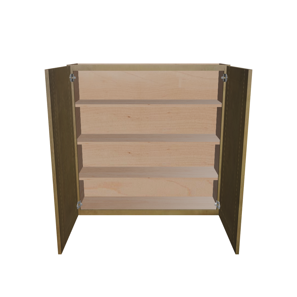 Modernform Cabinet Natural Shaker 42" W X 42" H X 12" D Double Door Wall Cabinet