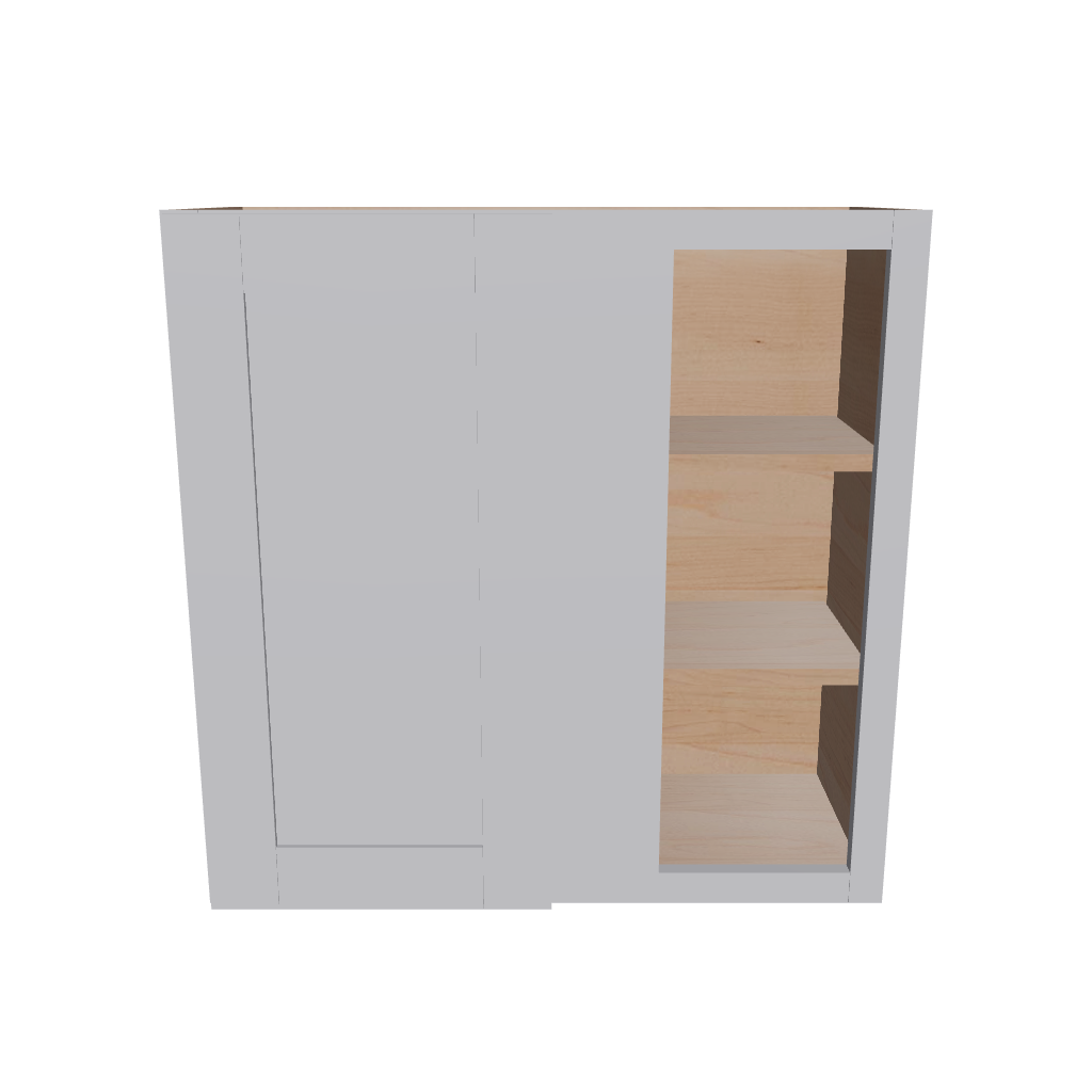 Modernform Cabinet Grey Shaker 30" W X 30" H X 12" D Single Door Blind Corner Wall Cabinet
