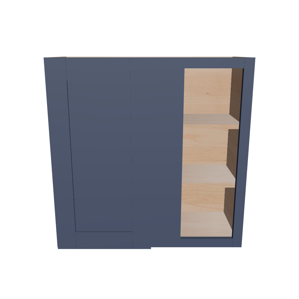 Modernform Cabinet Signature Blue 30" W X 30" H X 12" D Single Door Blind Corner Wall Cabinet
