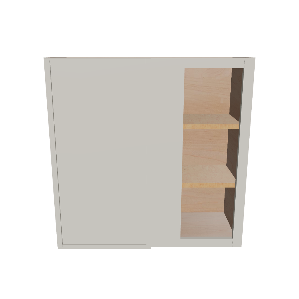 Modernform Cabinet Slim Dove White 30" W X 30" H X 12" D Single Door Blind Corner Wall Cabinet