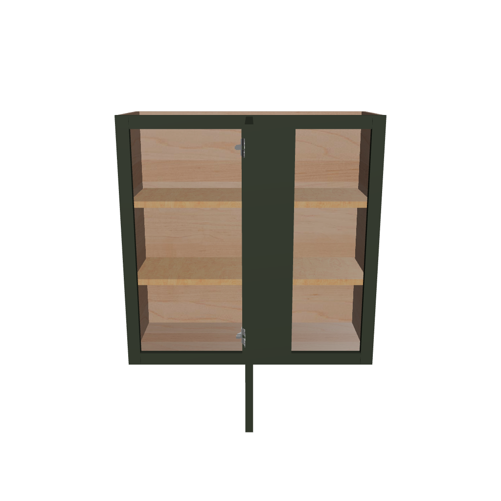Modernform Cabinet Slim Sage Green 30" W X 30" H X 12" D Single Door Blind Corner Wall Cabinet