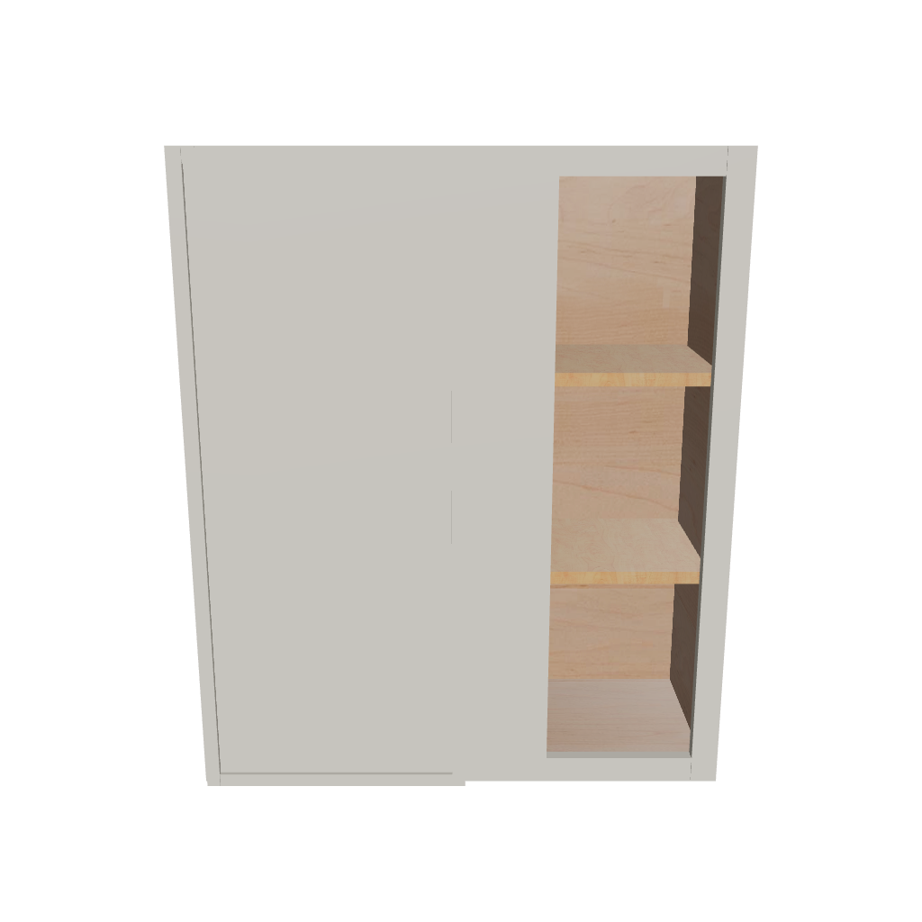 Modernform Cabinet Slim Dove White 30" W X 36" H X 12" D Single Door Blind Corner Wall Cabinet