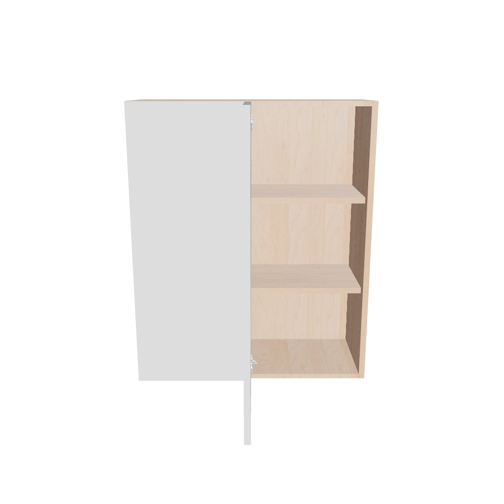 Modernform Cabinet Gloss White 30" W X 36" H X 12" D Single Door Blind Corner Wall Cabinet