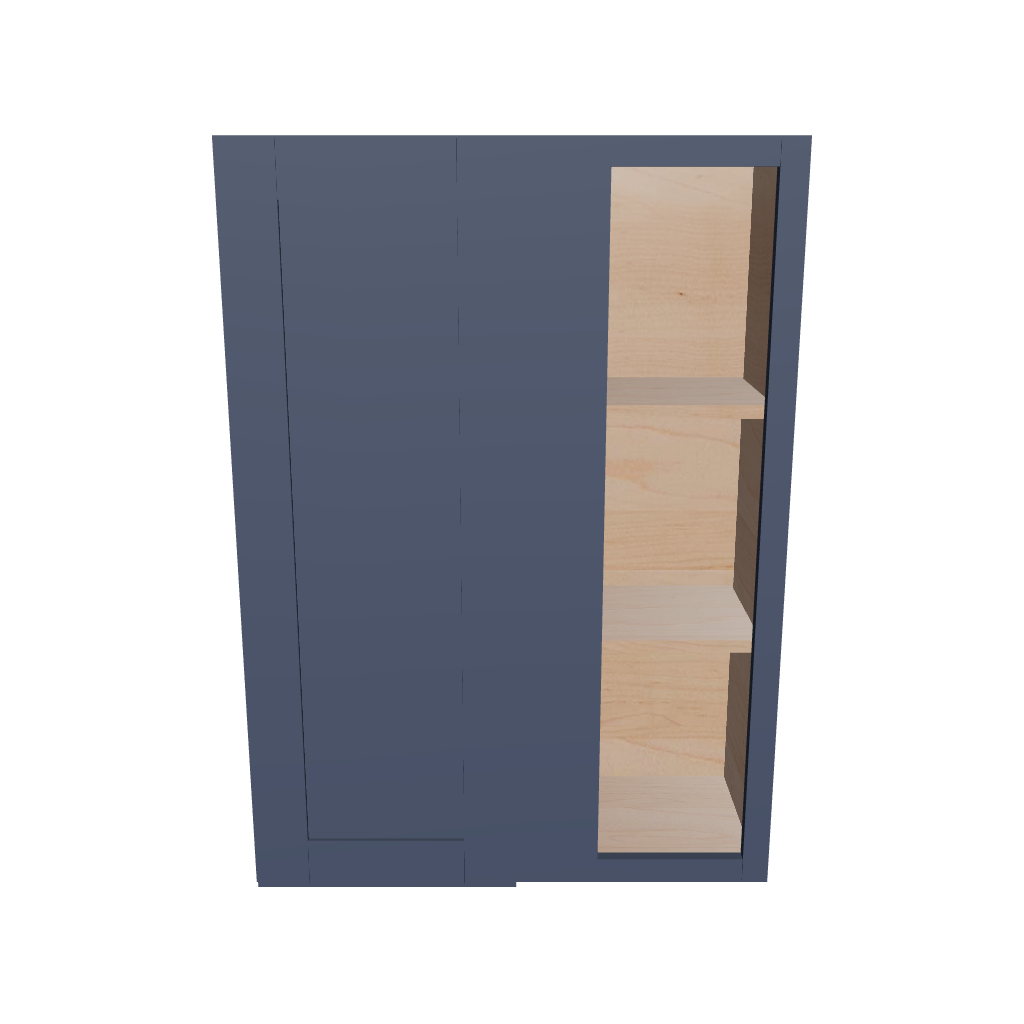 Modernform Cabinet Signature Blue 30" W X 42" H X 12" D Single Door Blind Corner Wall Cabinet