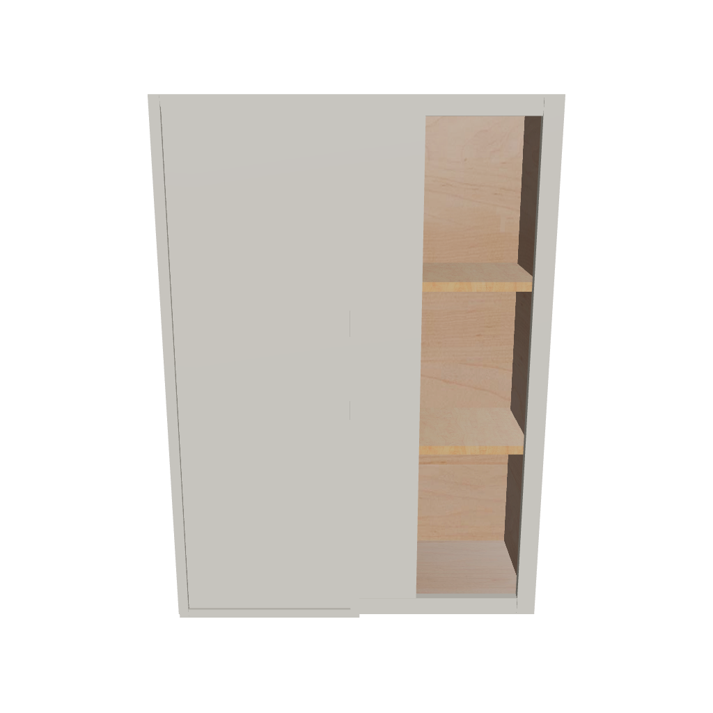 Modernform Cabinet Slim Dove White 30" W X 42" H X 12" D Single Door Blind Corner Wall Cabinet