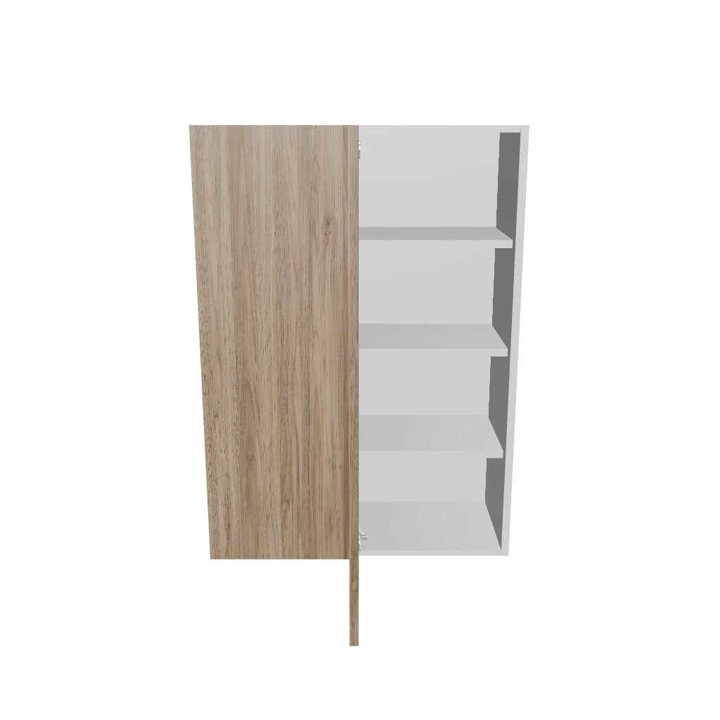 Modernform Cabinet Walnut 30" W X 42" H X 12" D Single Door Blind Corner Wall Cabinet