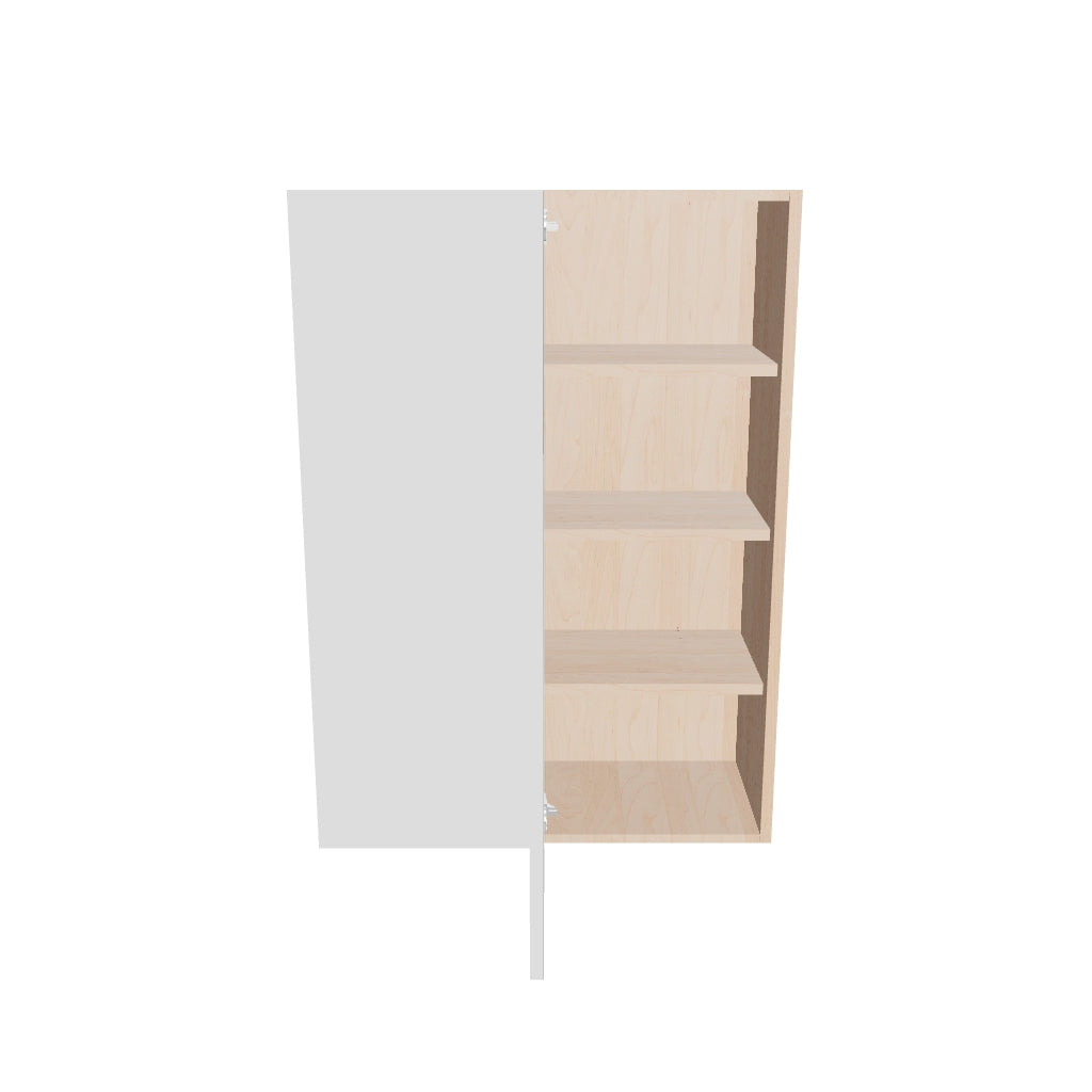 Modernform Cabinet Gloss White 30" W X 42" H X 12" D Single Door Blind Corner Wall Cabinet