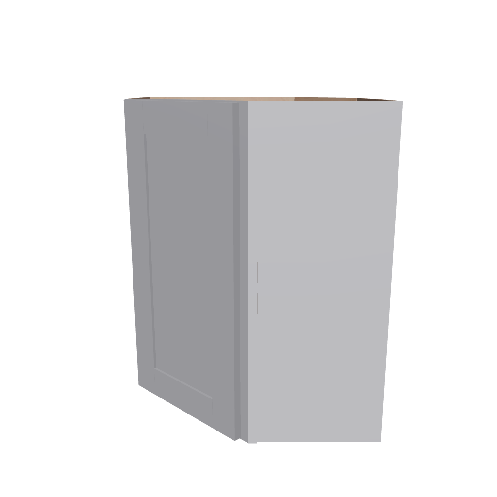 Modernform Cabinet Grey Shaker 24" W X 30" H X 12" D Wall Diagonal Corner Cabinet