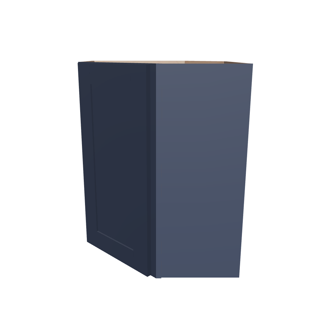 Modernform Cabinet Signature Blue 24" W X 30" H X 12" D Wall Diagonal Corner Cabinet