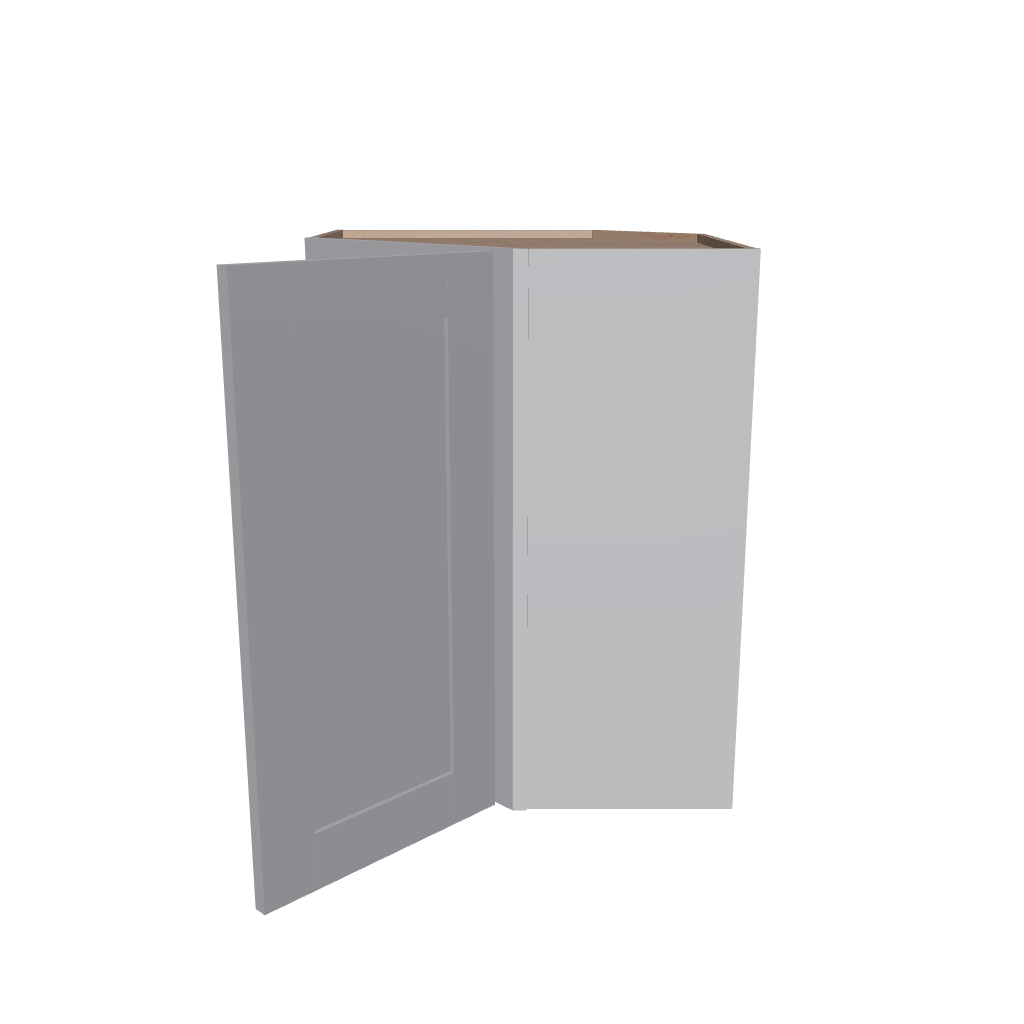 Modernform Cabinet Grey Shaker 24" W X 30" H X 12" D Wall Diagonal Corner Cabinet