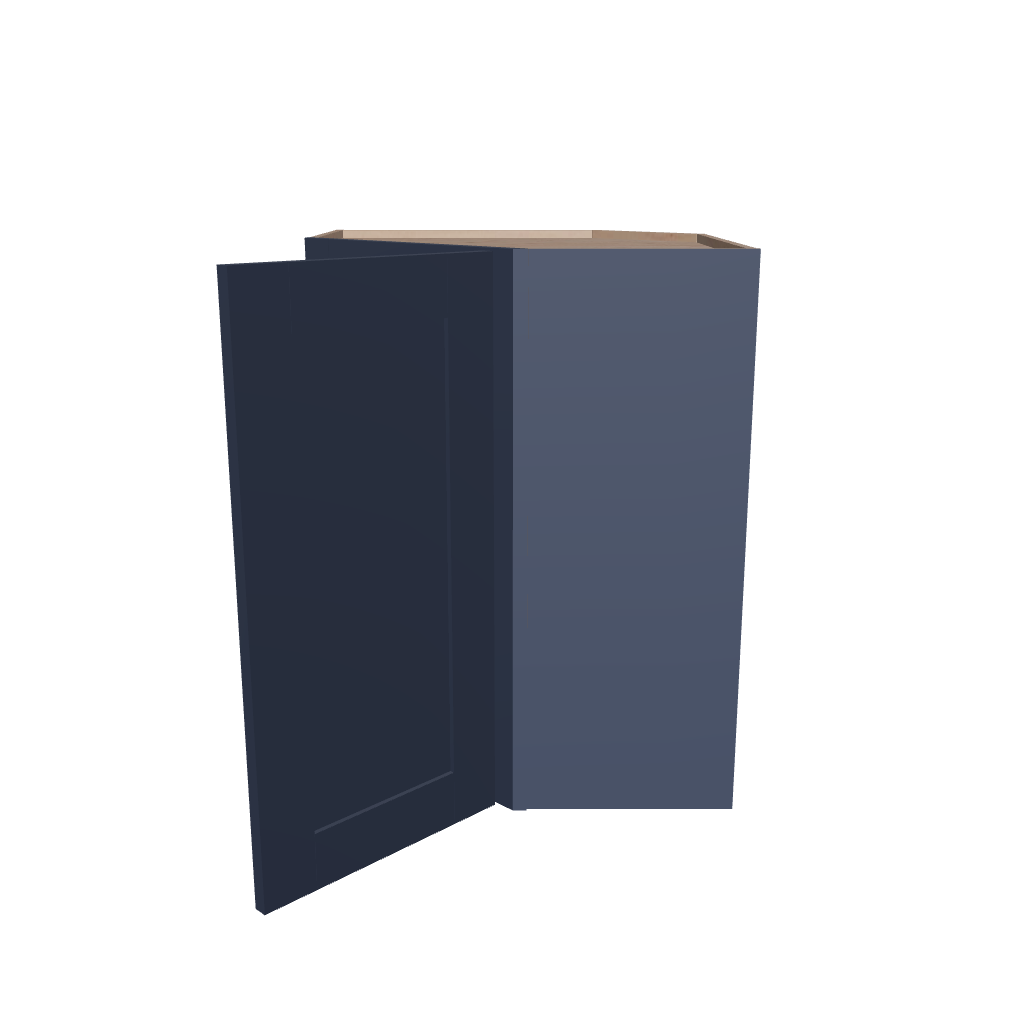 Modernform Cabinet Signature Blue 24" W X 30" H X 12" D Wall Diagonal Corner Cabinet