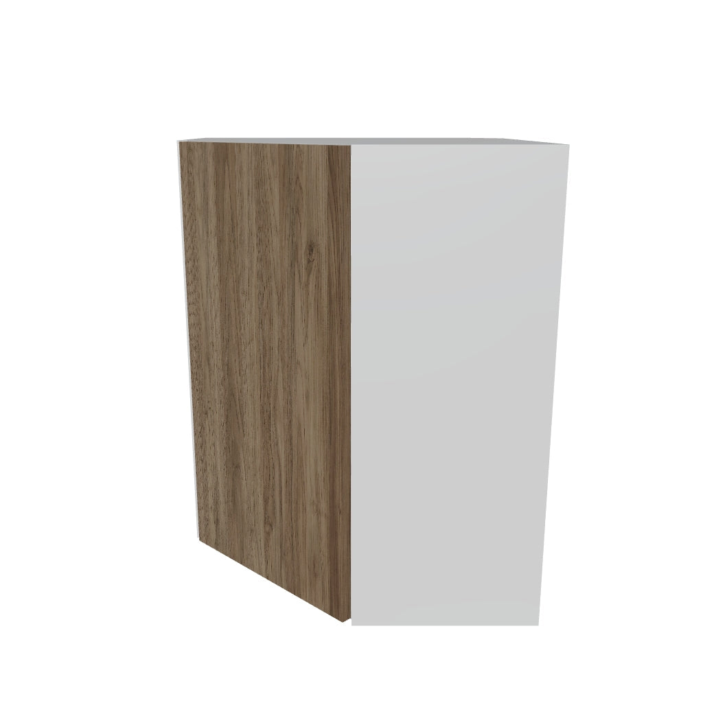 Modernform Cabinet Walnut 24" W X 30" H X 12" D Wall Diagonal Corner Cabinet