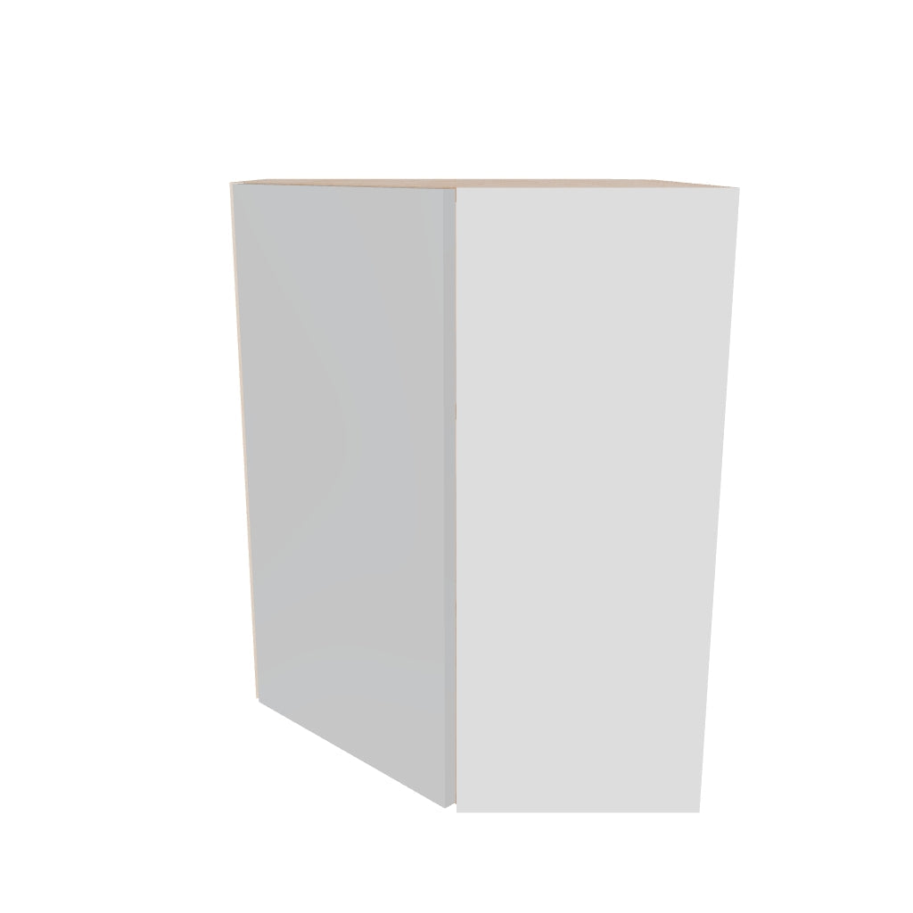 Modernform Cabinet Gloss White 24" W X 30" H X 12" D Wall Diagonal Corner Cabinet