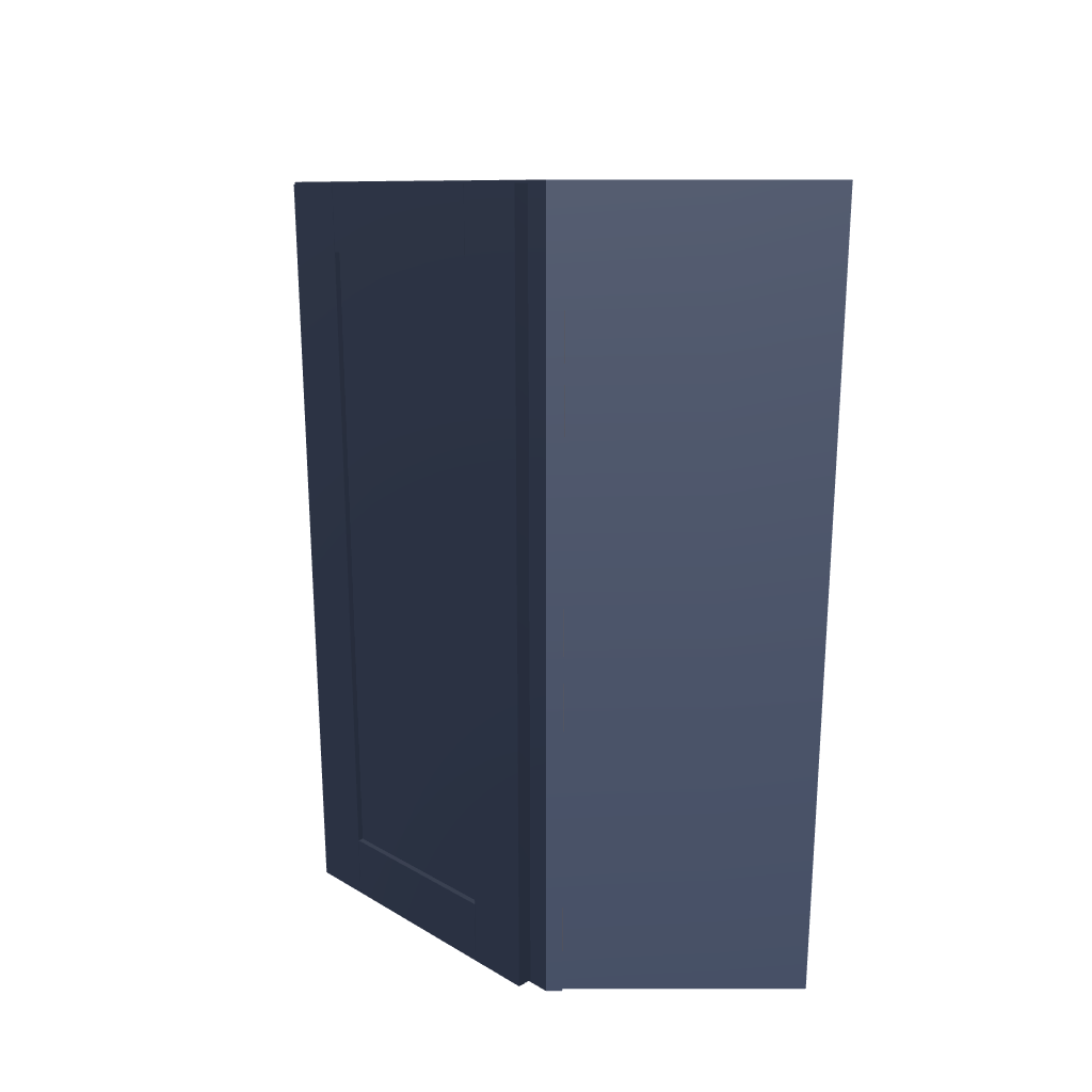Modernform Cabinet Signature Blue 24" W X 36" H X 12" D Wall Diagonal Corner Cabinet