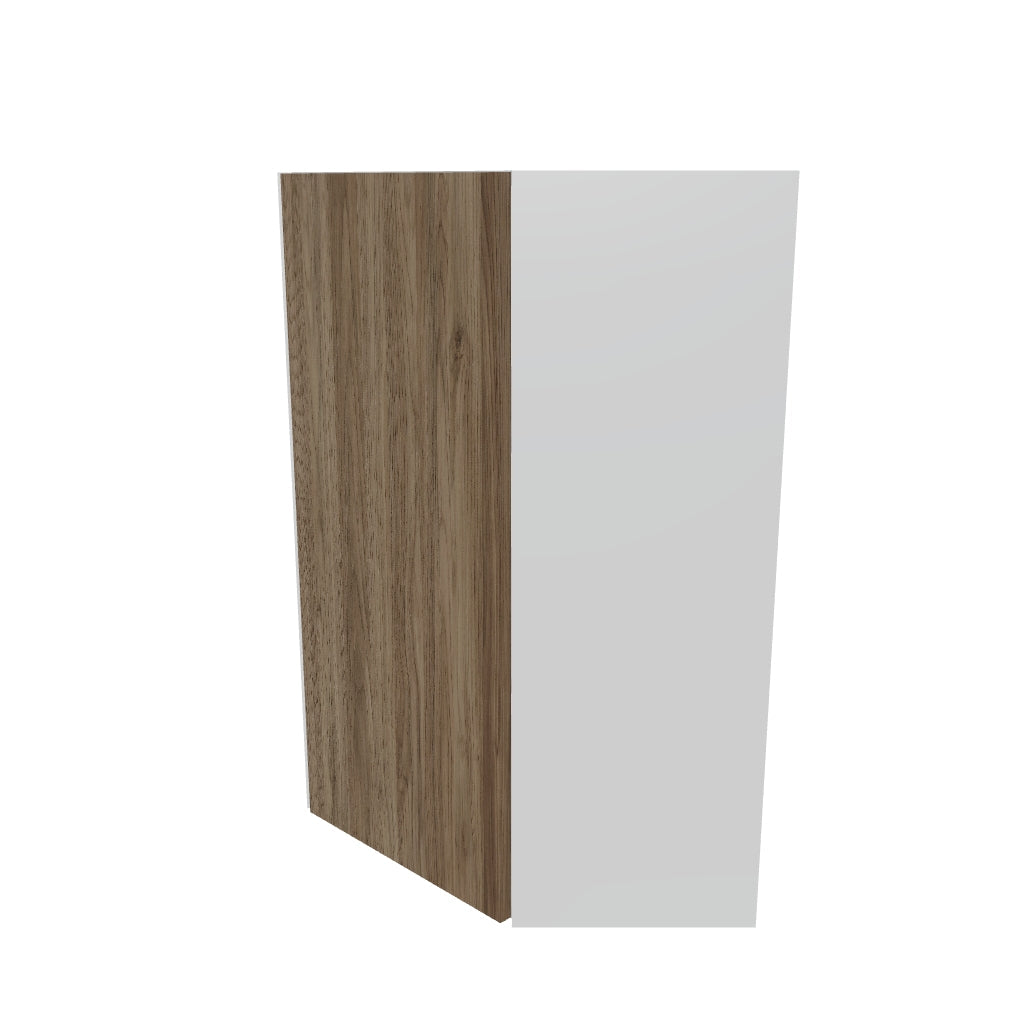 Modernform Cabinet Walnut 24" W X 36" H X 12" D Wall Diagonal Corner Cabinet