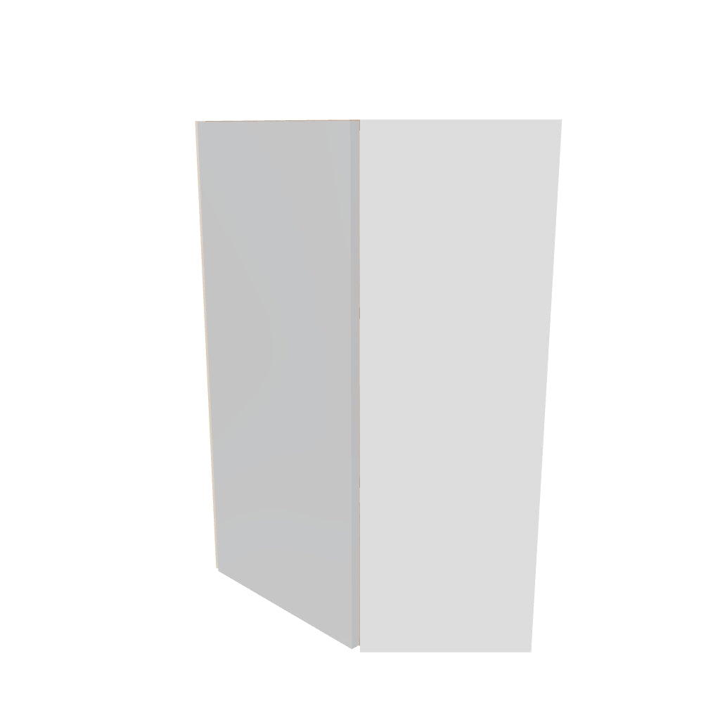 Modernform Cabinet Gloss White 24" W X 36" H X 12" D Wall Diagonal Corner Cabinet