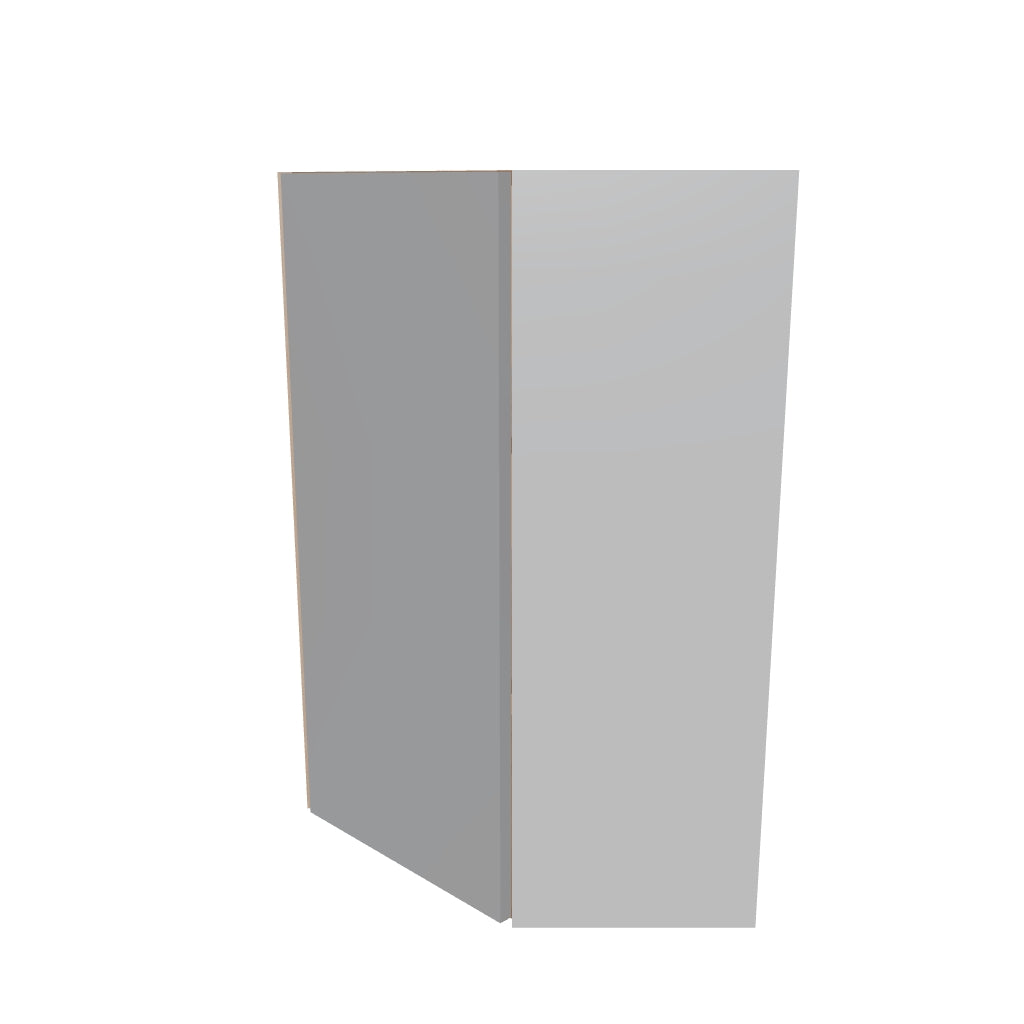 Modernform Cabinet Matte White 24" W X 36" H X 12" D Wall Diagonal Corner Cabinet