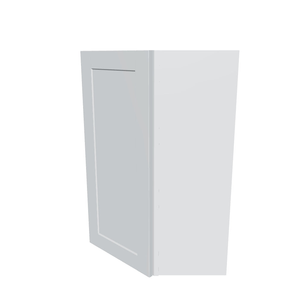 J&K White Shaker S8 Wall Diagonal Cabinet   24" W x 36" H