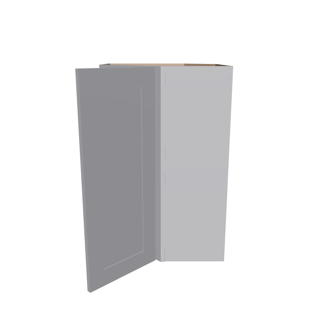 Modernform Cabinet Grey Shaker 24" W X 36" H X 12" D Wall Diagonal Corner Cabinet