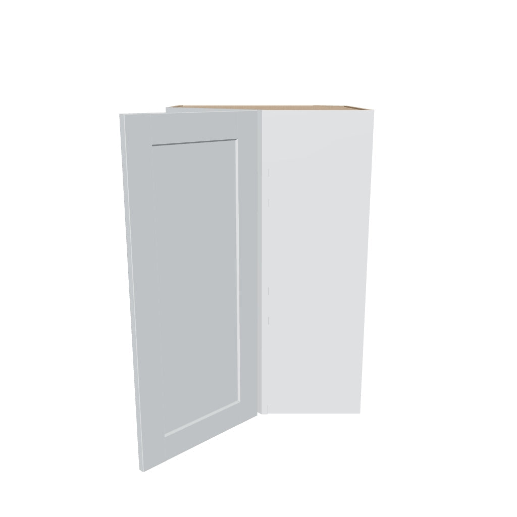 J&K White Shaker S8 Wall Diagonal Cabinet   24" W x 36" H