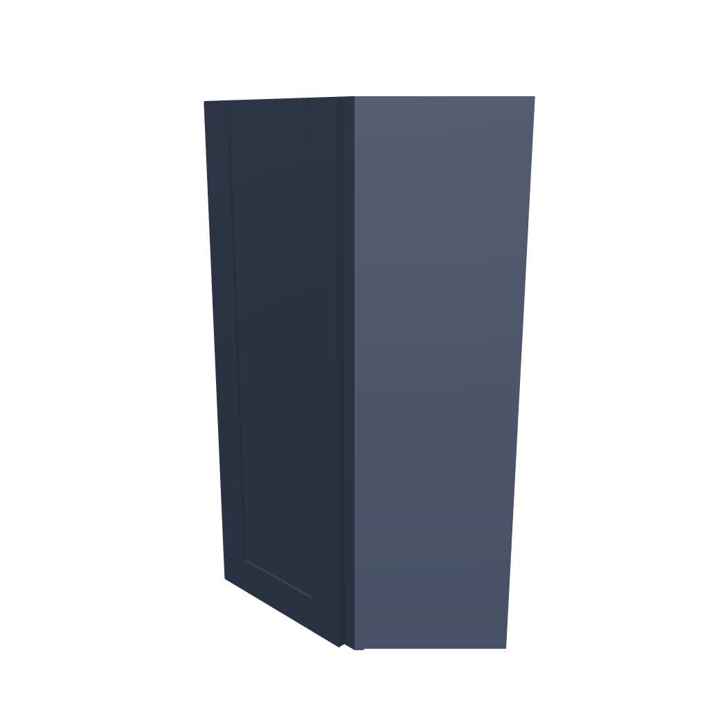 Modernform Cabinet Signature Blue 24" W X 42" H X 12" D Wall Diagonal Corner Cabinet