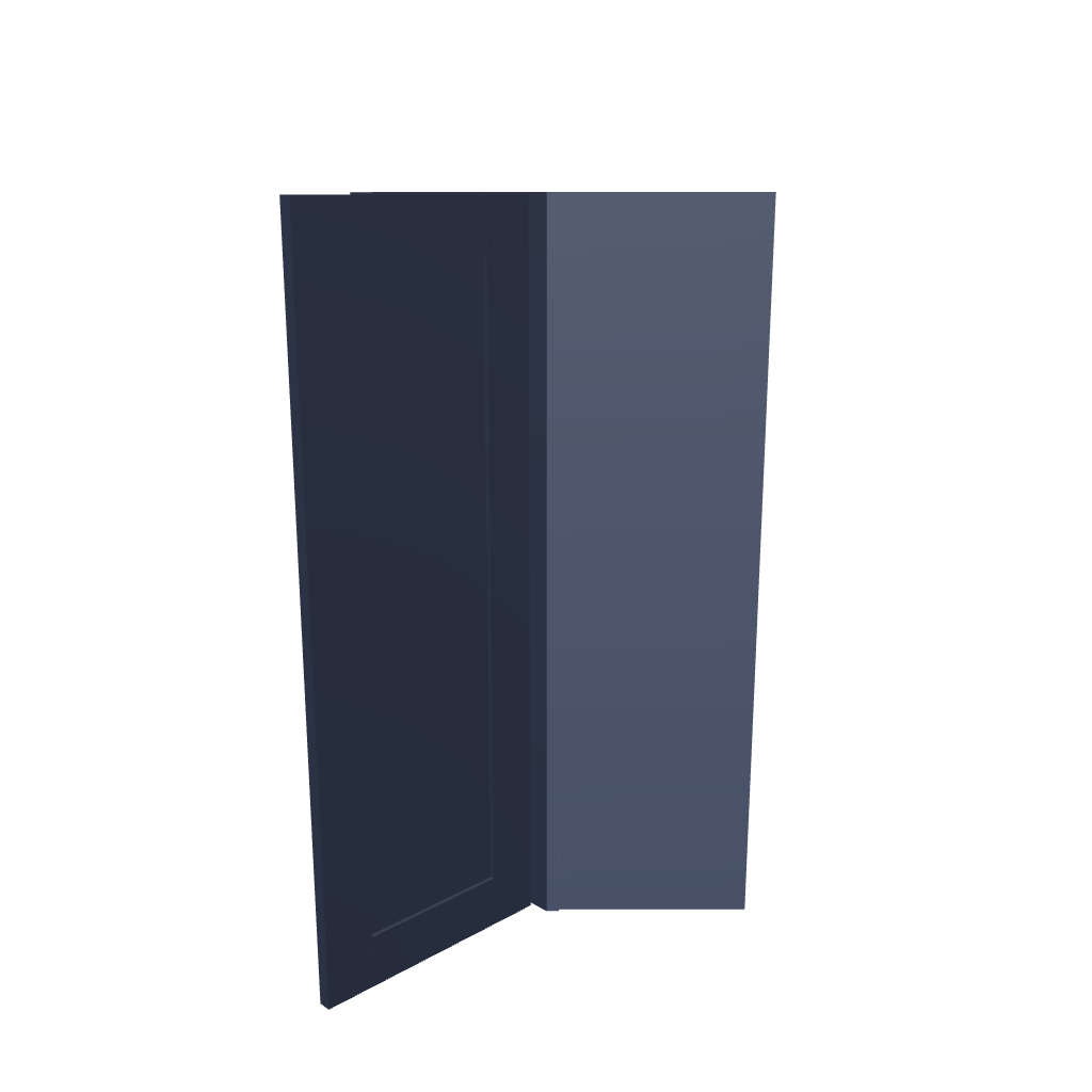 Modernform Cabinet Signature Blue 24" W X 42" H X 12" D Wall Diagonal Corner Cabinet