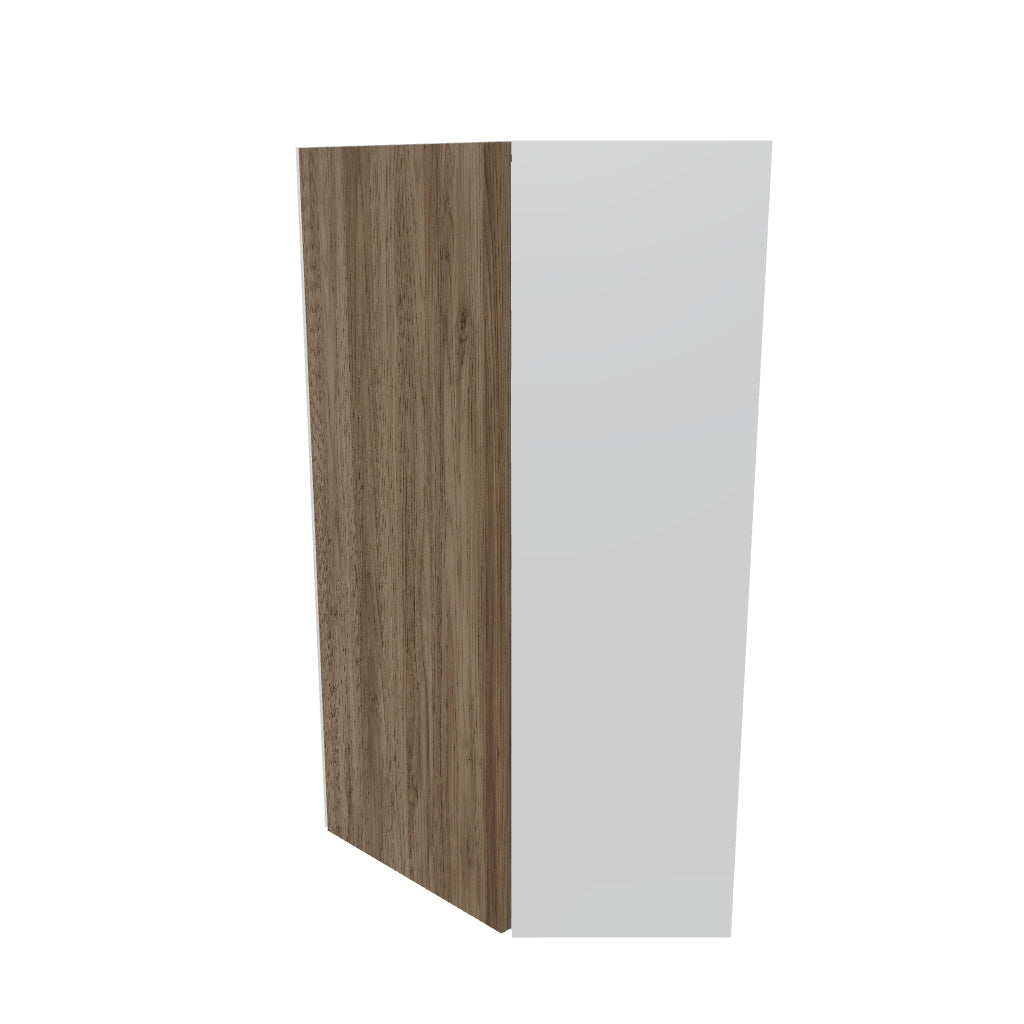 Modernform Cabinet Walnut 24" W X 42" H X 12" D Wall Diagonal Corner Cabinet