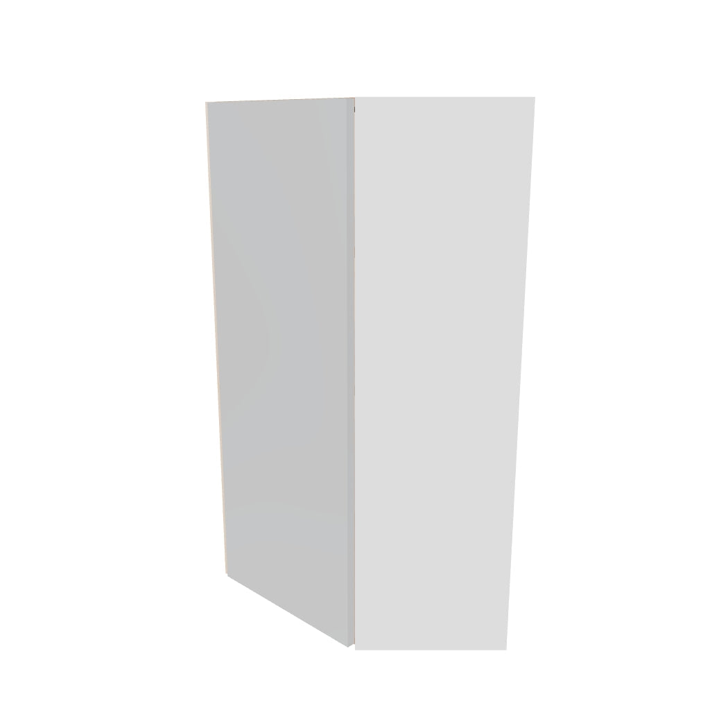 Modernform Cabinet Gloss White 24" W X 42" H X 12" D Wall Diagonal Corner Cabinet