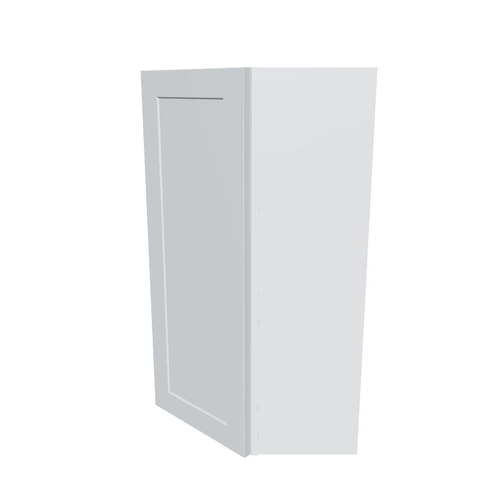 J&K White Shaker S8 Wall Diagonal Cabinet   24" W x 42" H