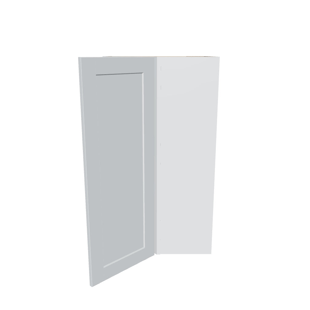 J&K White Shaker S8 Wall Diagonal Cabinet   24" W x 42" H