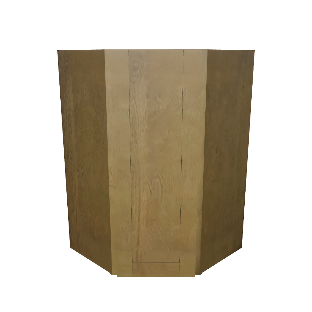 Modernform Cabinet Natural Shaker 27" W X 42" H X 15" D Wall Diagonal Corner Cabinet