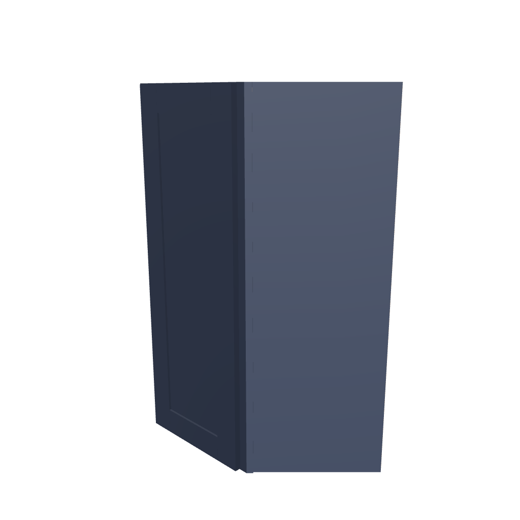 Modernform Cabinet Signature Blue 27" W X 42" H X 15" D Wall Diagonal Corner Cabinet