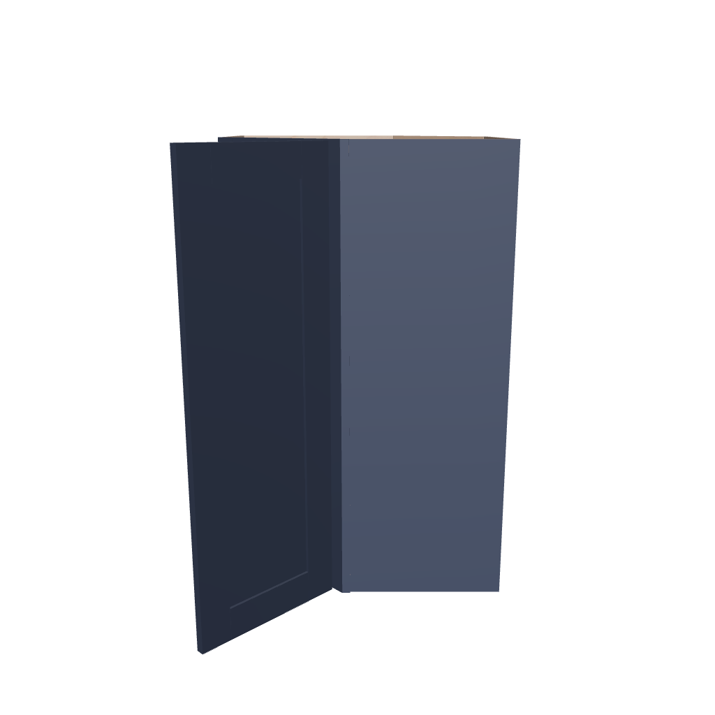 Modernform Cabinet Signature Blue 27" W X 42" H X 15" D Wall Diagonal Corner Cabinet