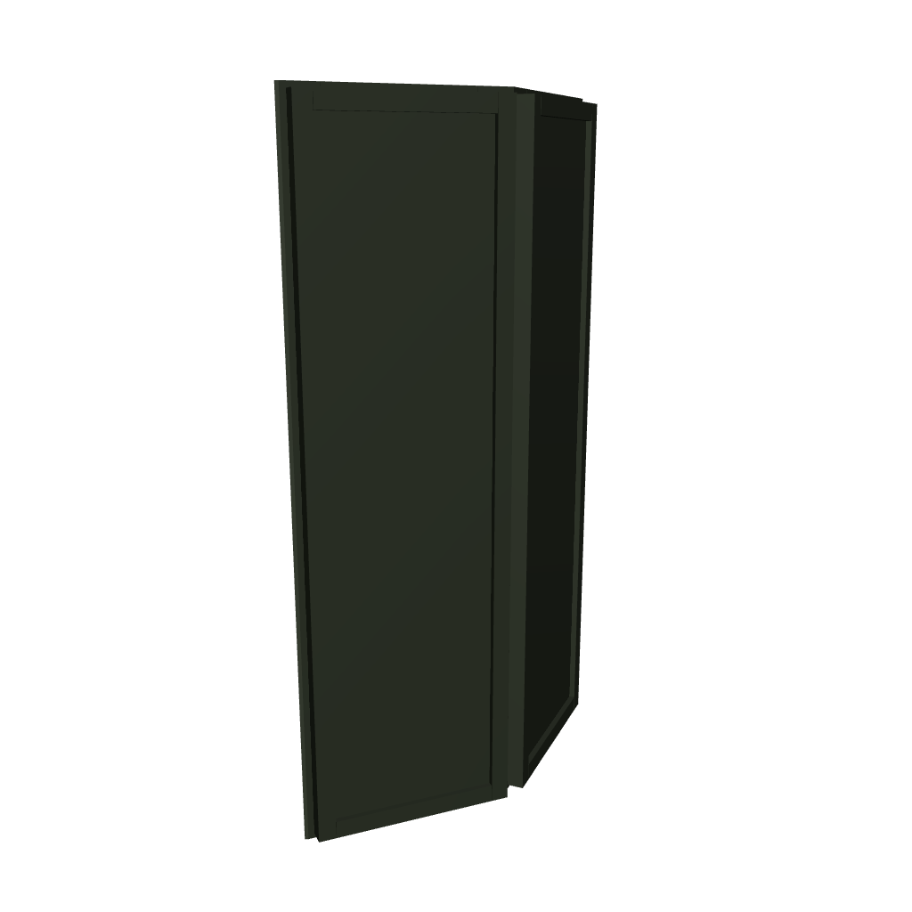 Modernform Cabinet Slim Sage Green 12" W X 30" H X 12" D Wall Corner End Cabinet