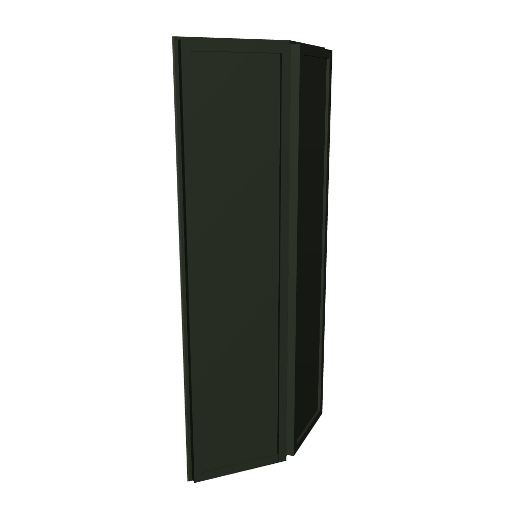 Modernform Cabinet Slim Sage Green 12" W X 36" H X 12" D Wall Corner End Cabinet