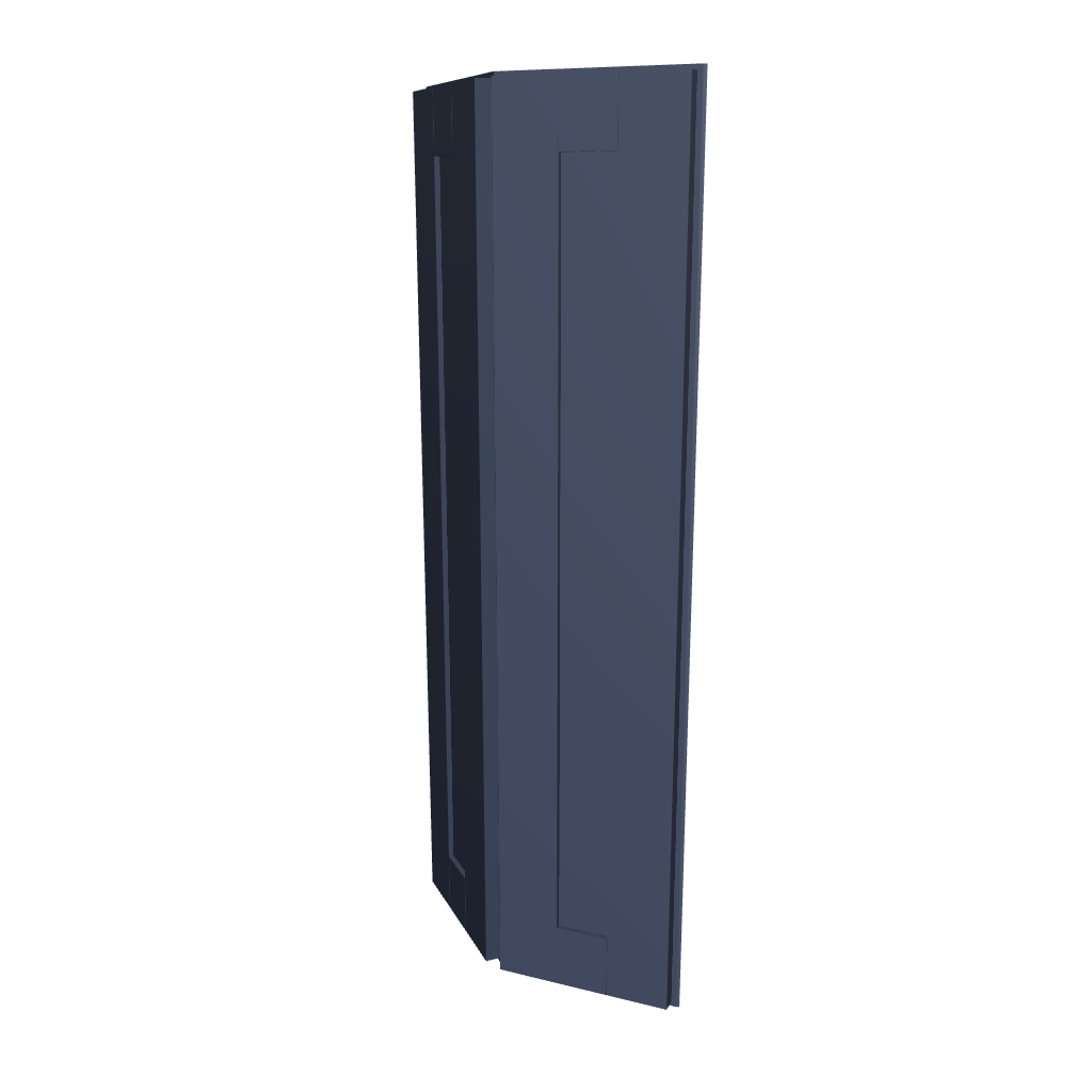 Modernform Cabinet Signature Blue 12" W X 42" H X 12" D Wall Corner End Cabinet