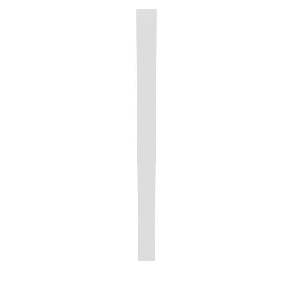 Modernform Cabinet Gloss White 3" W X 42" H Wall Filler