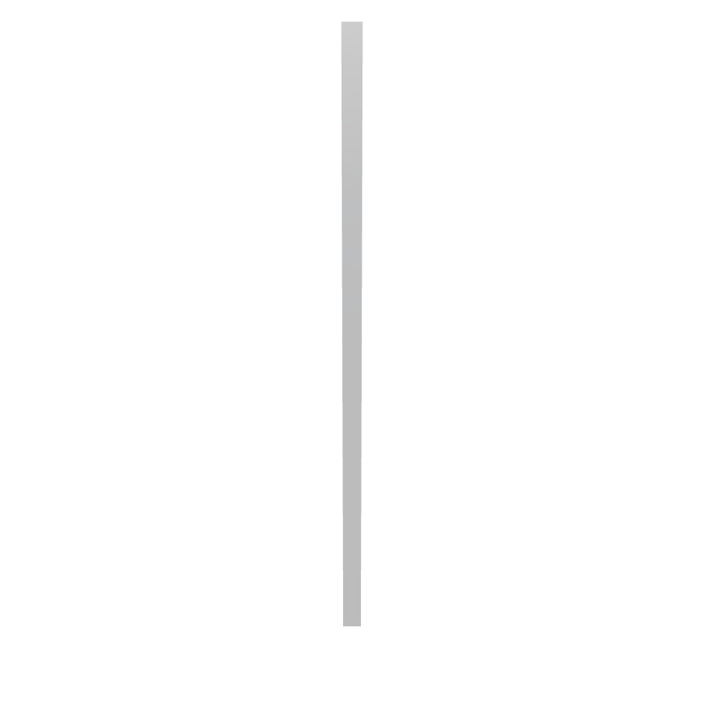 Modernform Cabinet Matte White 3" W X 96" H Tall Filler