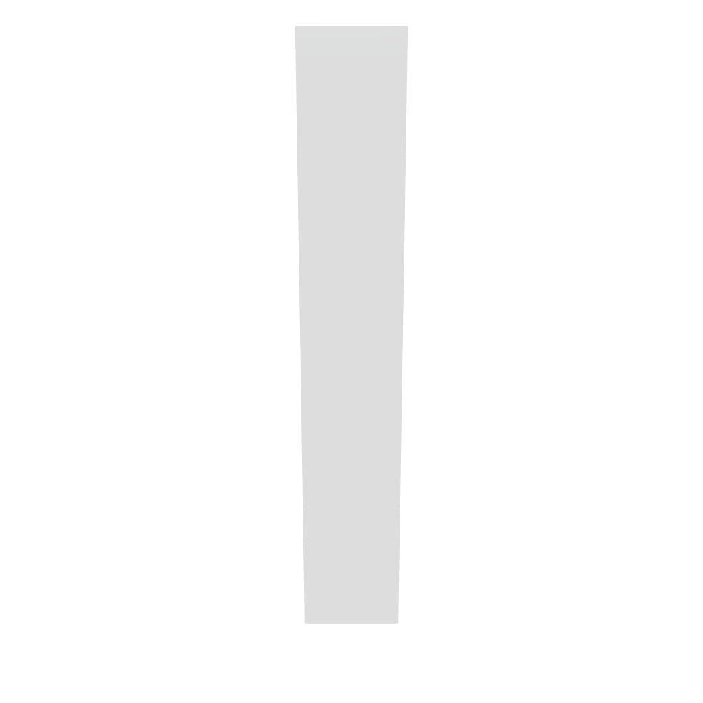 Modernform Cabinet Gloss White 6" W X 36" H Wall Filler