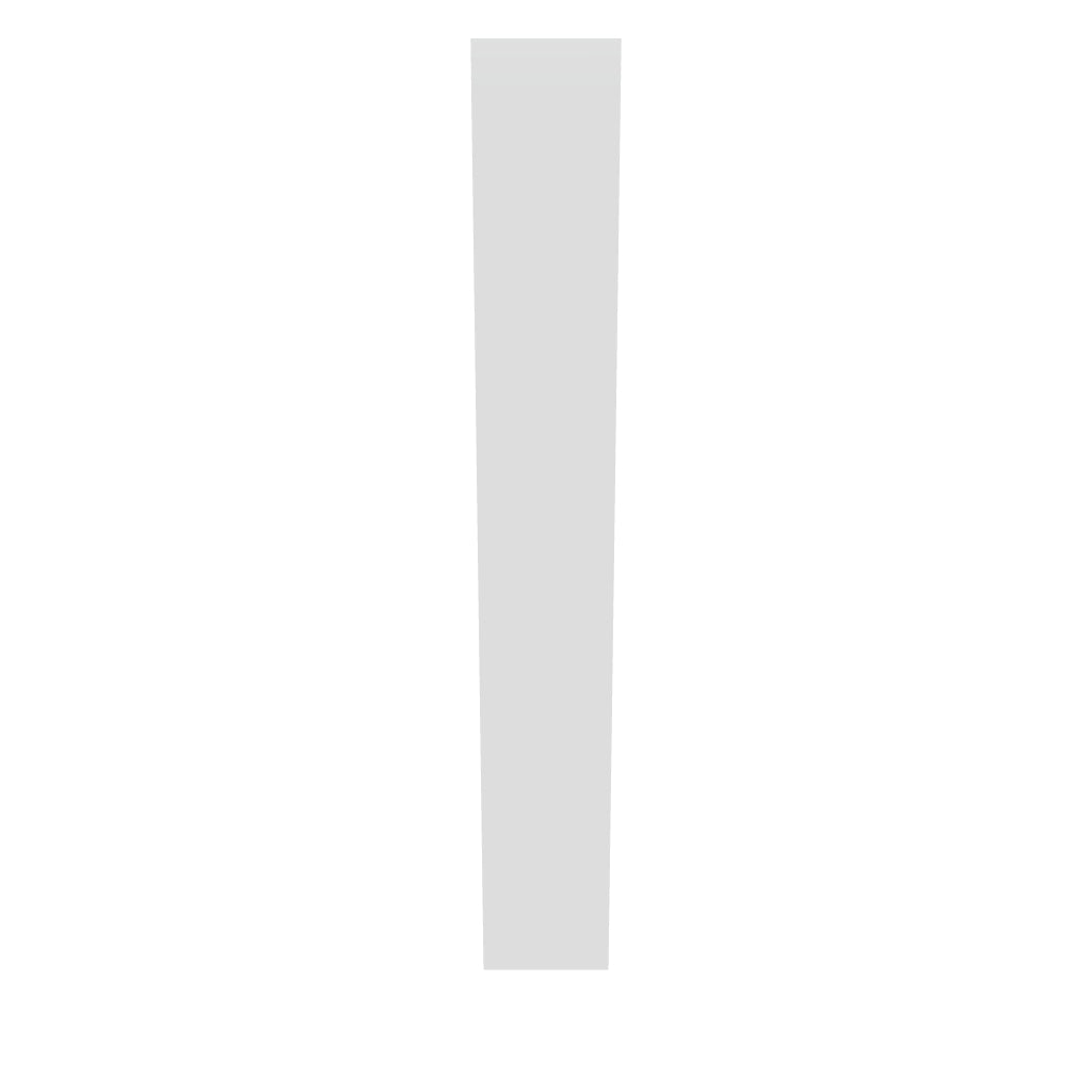 Modernform Cabinet Gloss White 6" W X 42" H Wall Filler